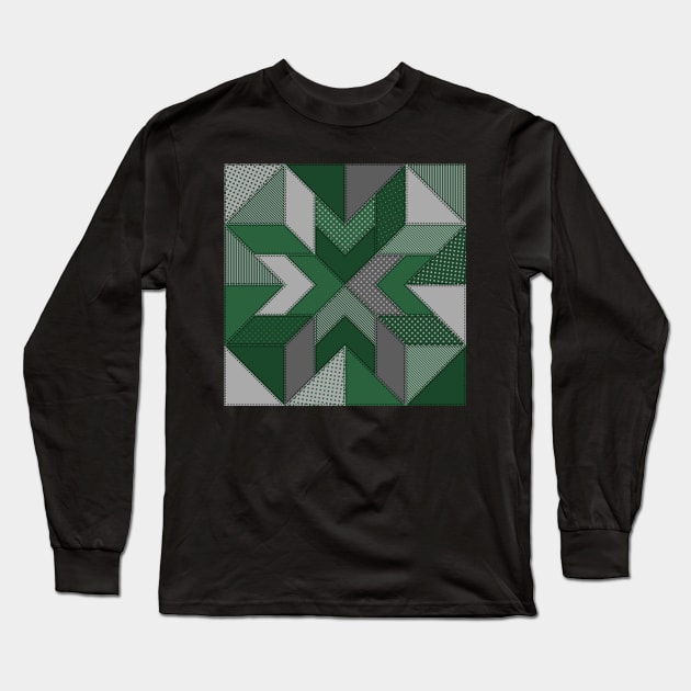 Salazar's Quilt 1 Long Sleeve T-Shirt by implexity